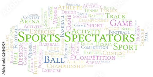 Sports Spectators word cloud.