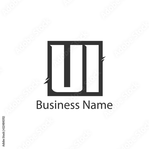 Initial Letter UI Logo Template Design