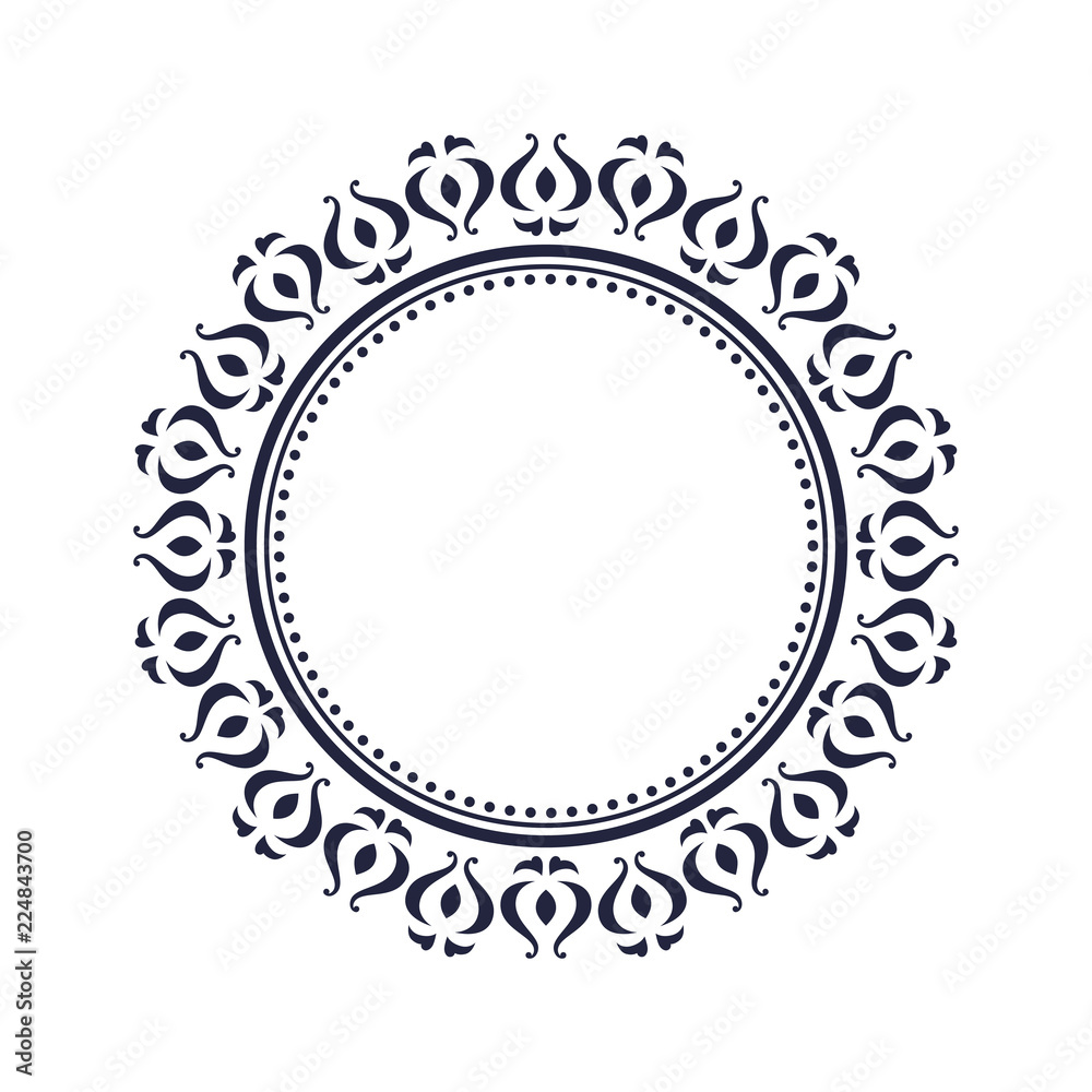 Circular vector frame Circular vector frame