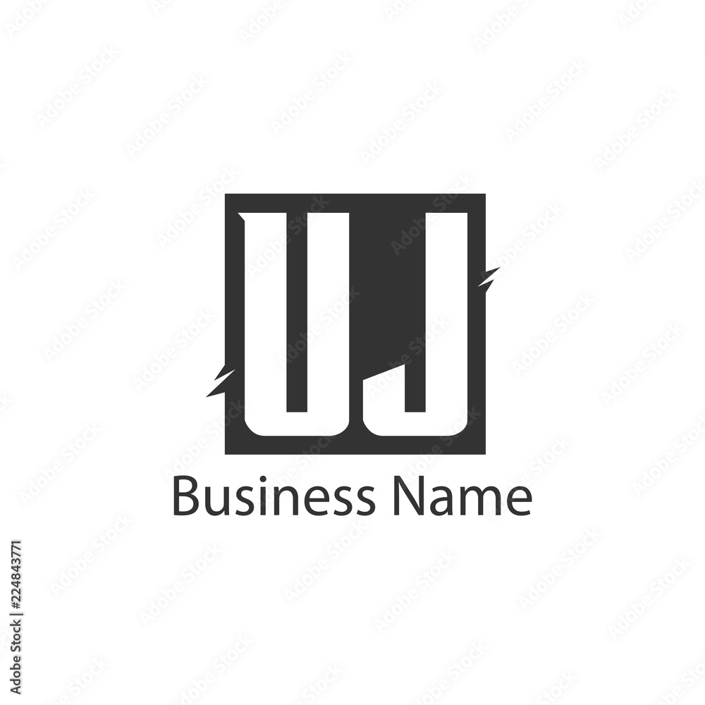 Initial Letter UJ Logo Template Design Initial Letter UJ Logo Template Design