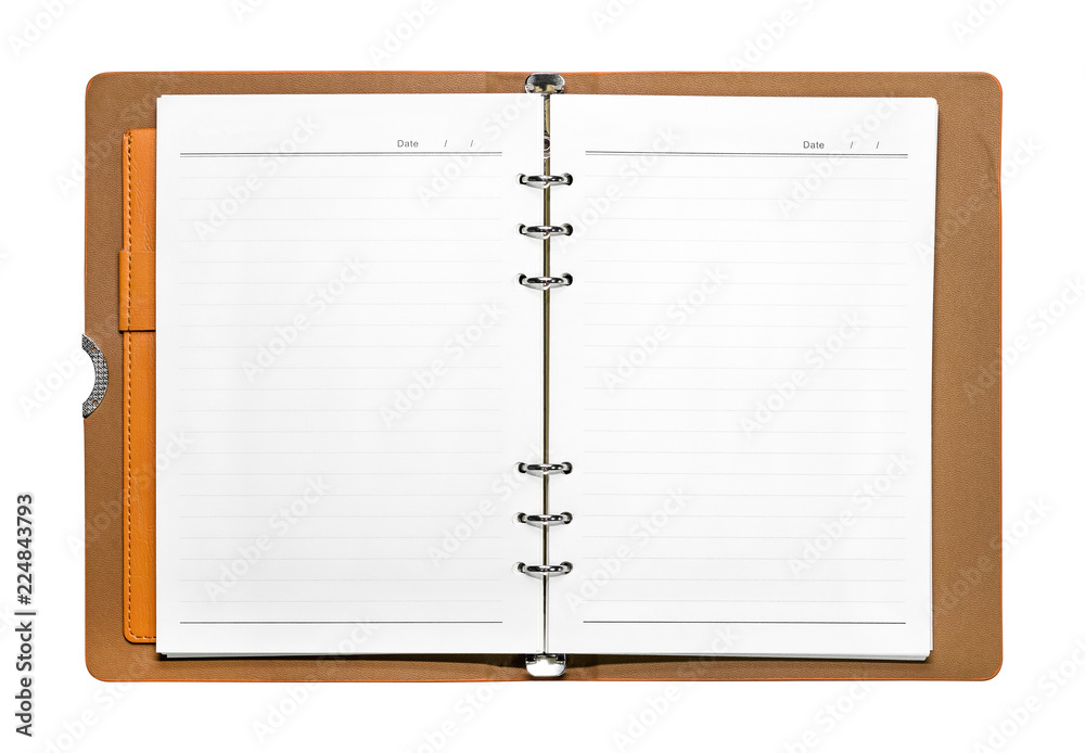 Opened book isolated on white background. Blank page with lines paper. ( Clipping path ) Opened book isolated on white background. Blank page with lines paper. ( Clipping path )