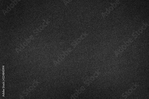 Black foam texture background. Blank rubber structure. photo