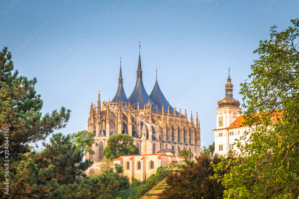 The Cathedral of St Barbara and Jesuit College in Kutna Hora, Czech Republic, Europe.