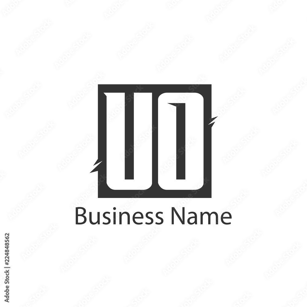 Initial Letter UO Logo Template Design Initial Letter UO Logo Template Design