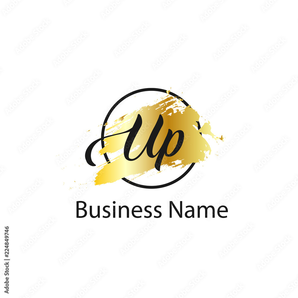 Obraz premium Initial Letter UP Logo Template Design