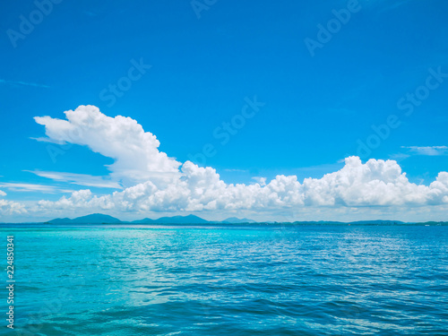 Amazing Idyllic ocean and Beautiful Blue sky in vacation time,Holiday on the beach,Summer concept.Thailand. © Sumeth