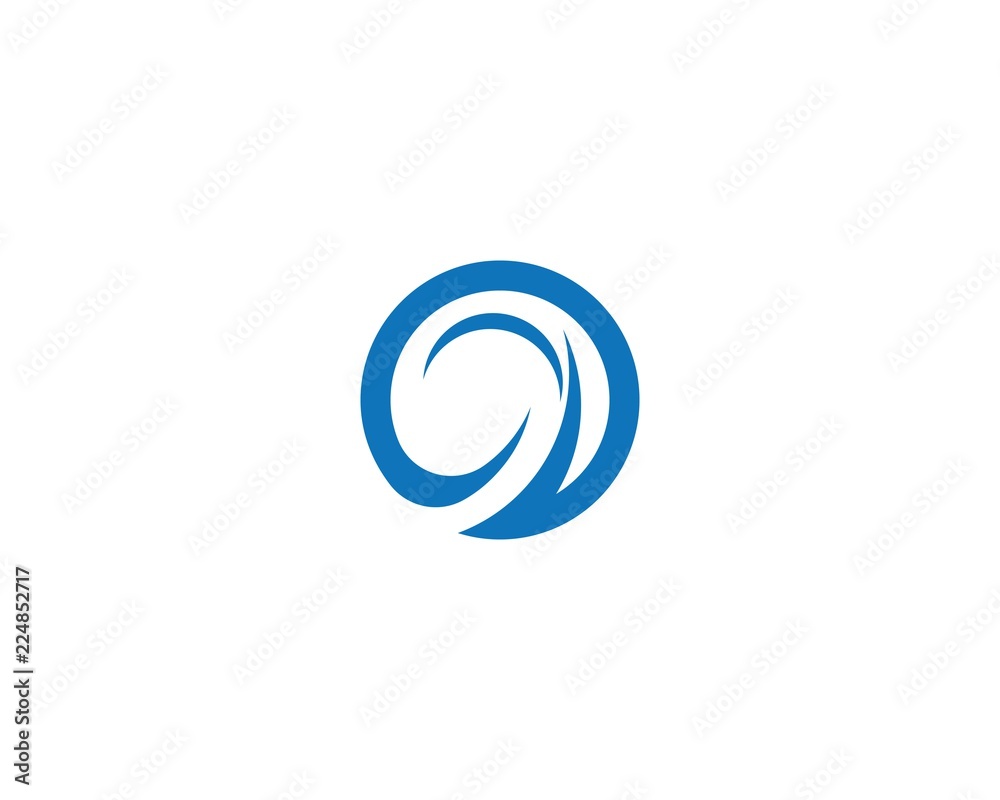 Circle Wave symbol and icon Logo Template Circle Wave symbol and icon Logo Template