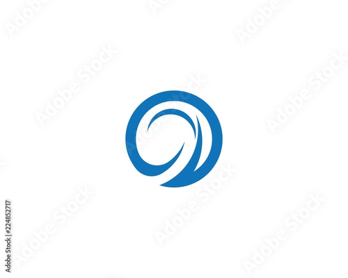 Circle  Wave symbol and icon Logo Template