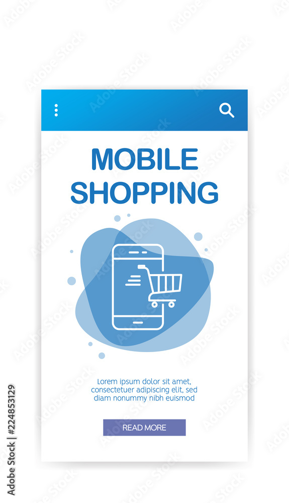 MOBILE SHOPPING INFOGRAPHIC