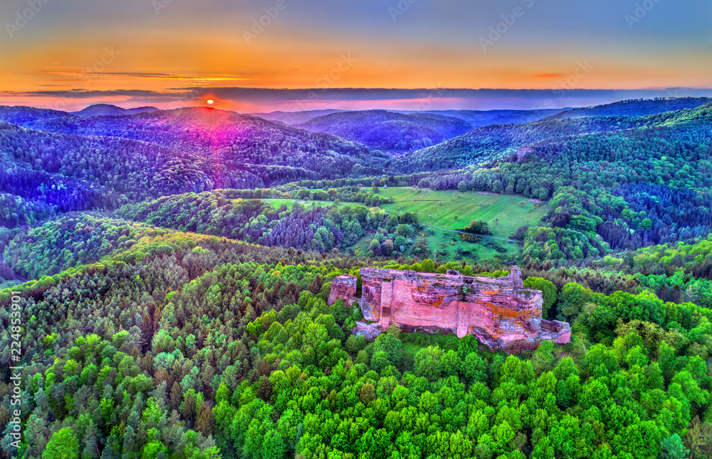 Fleckenstein Castle in the Northern Vosges Mountains - Bas-Rhin, France