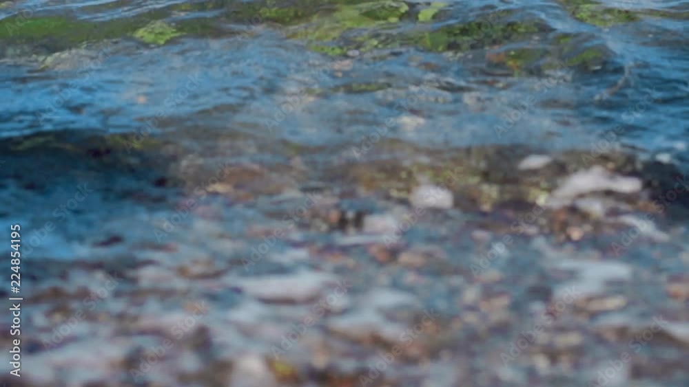 beautiful Pebble Beach with sea waves beautiful Pebble Beach with sea waves