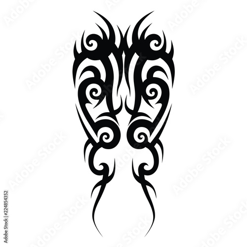 Tattoo tribal vector designs. tattoo designs tribal art vector, abstract element pattern vintage on white background