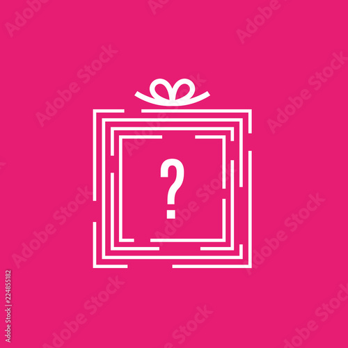 cadeau et point d'interrogation
