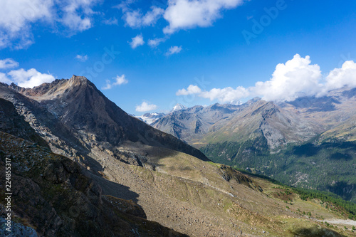 View from Sallent Joch, Adamello Brenta National Park, South Tyrol, Italy