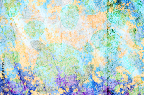 Grunge blue,green and yellow abstract modern art template,banner,display ,wallpaper background