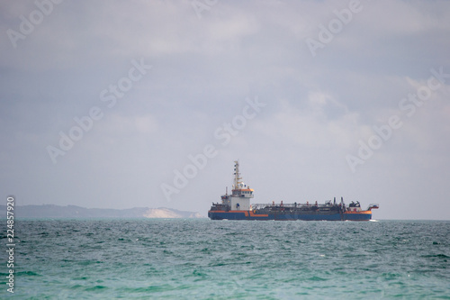 Fototapeta Naklejka Na Ścianę i Meble -  Cargo boat landscape ocean