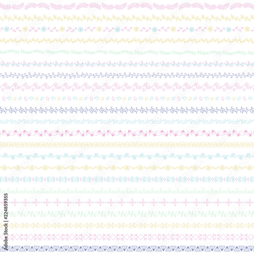 Collection of divider design element vectors Collection of divider design element vectors