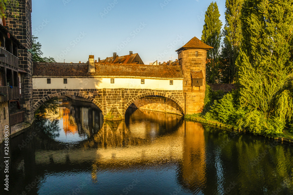 Obraz premium Cityscape of Nuremberg- Historical heritage 