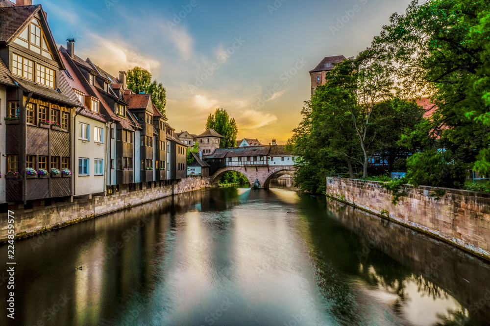 Naklejka premium Cityscape of Nuremberg- Historical heritage