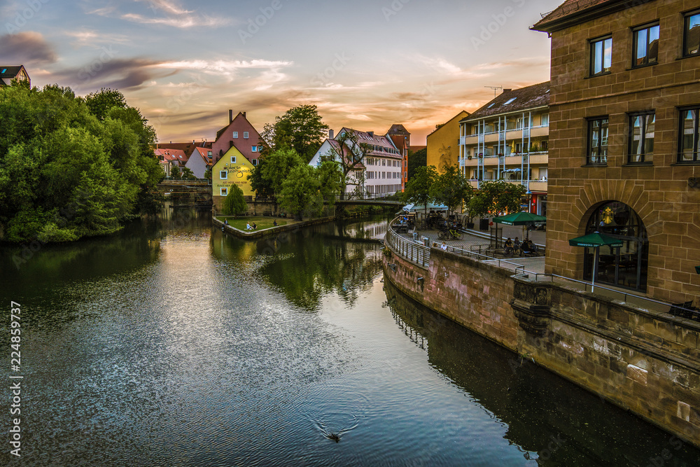 Obraz premium Cityscape of Nuremberg- Historical heritage 