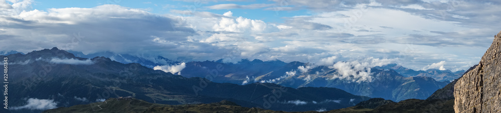 Panoramic view of Adamello Brenta National Park, South Tyrol / Italy Panoramic view of Adamello Brenta National Park, South Tyrol / Italy
