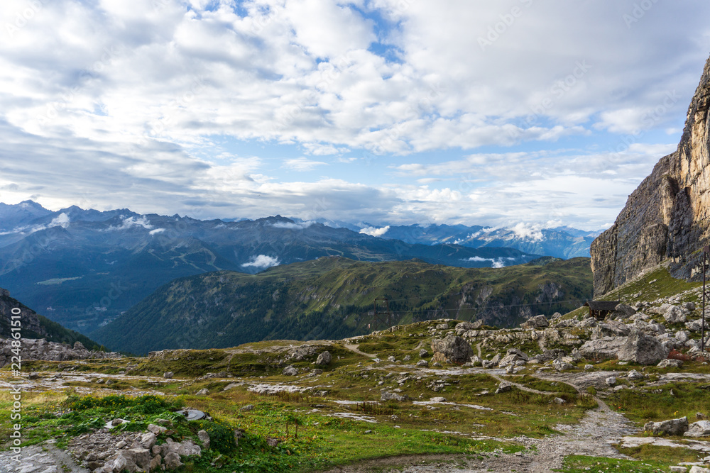 Idyllic view of Adamello Brenta National Park, South Tyrol / Italy