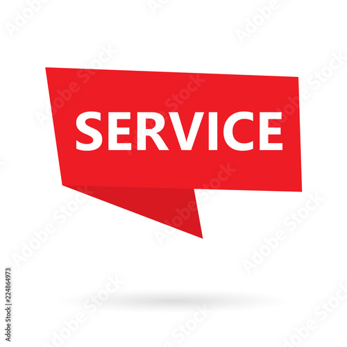 service word on a speach bubble- vector illustration