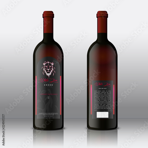 Front and back of Modern Wine Labels