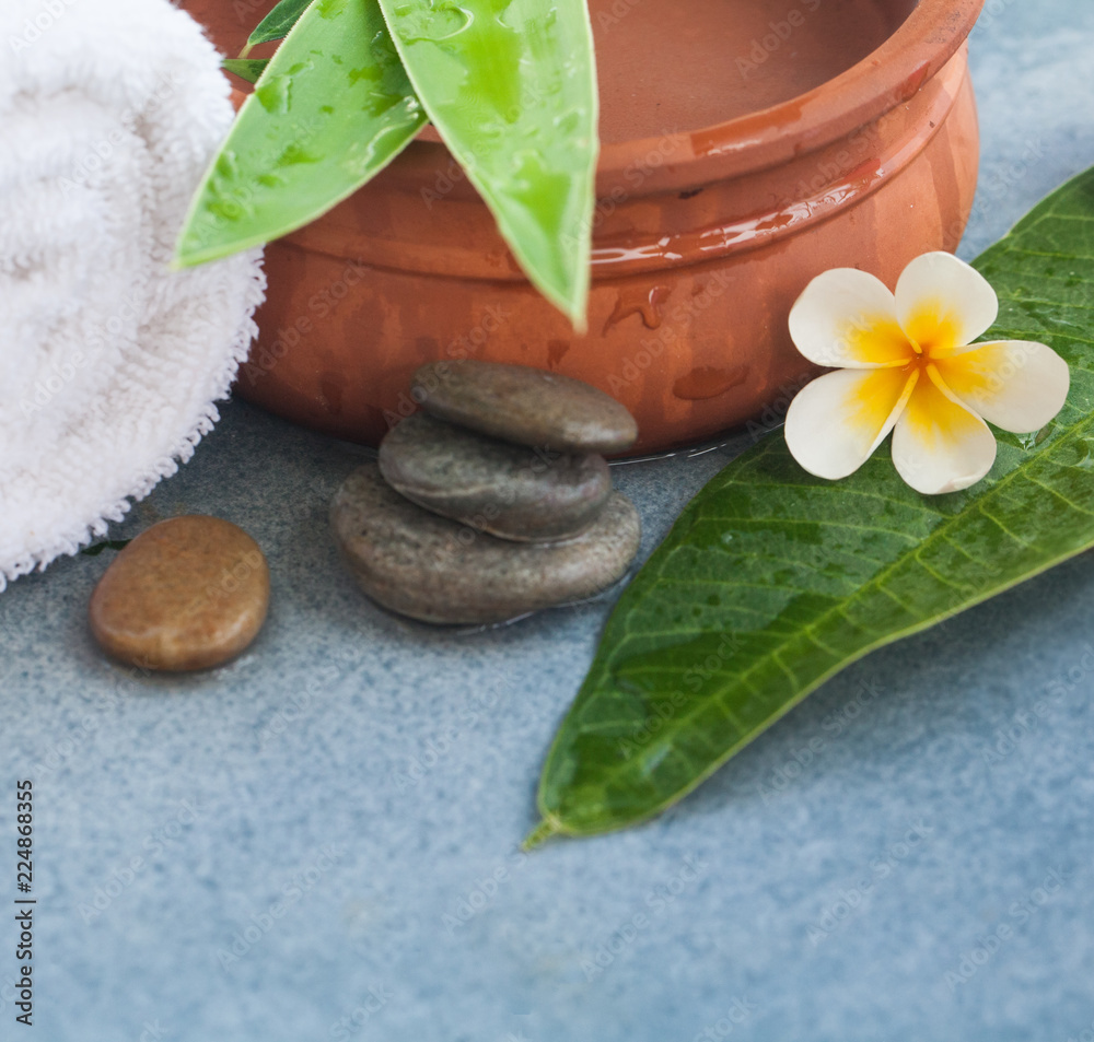 spa tropical set with sunlight for massage treatment spa tropical set with sunlight for massage treatment
