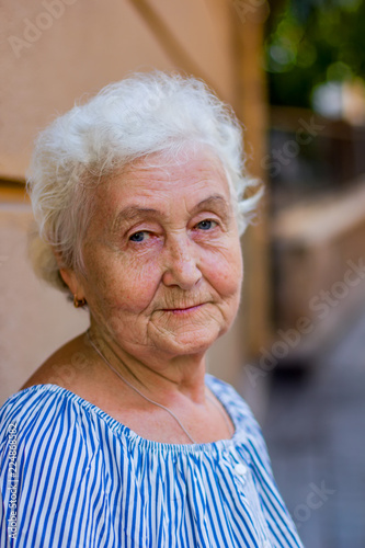 Portrait of an elderly woman