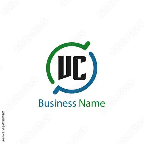 Initial Letter VC Logo Template Design