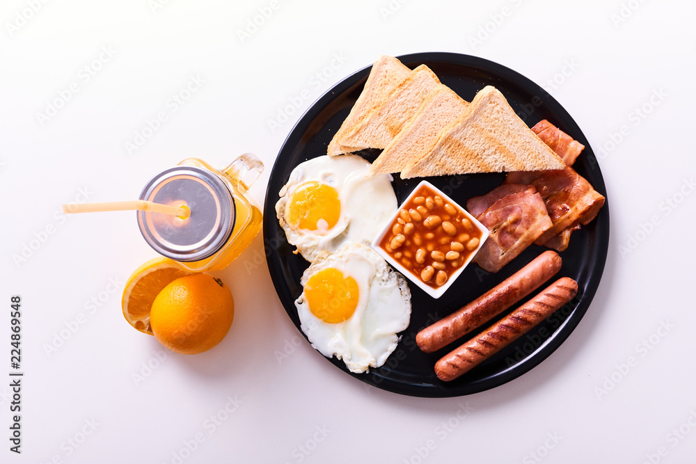 Traditional full English breakfast Traditional full English breakfast
