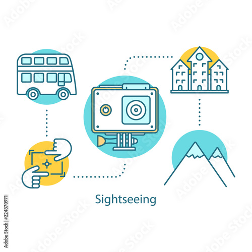 Traveling concept icon