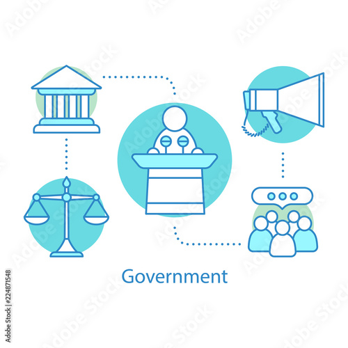 Government concept icon