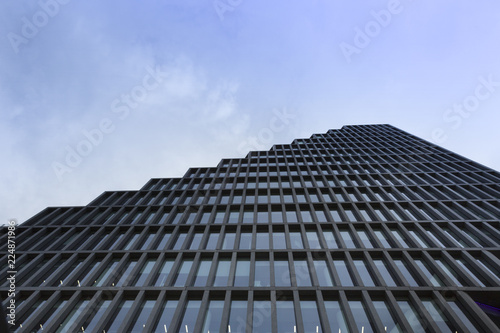 Poland, Poznan, facade of modern office building