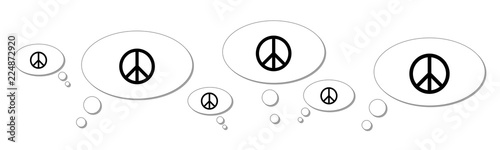 Gedankenblasen - Friedenszeichen