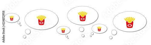Gedankenblasen - Pommes