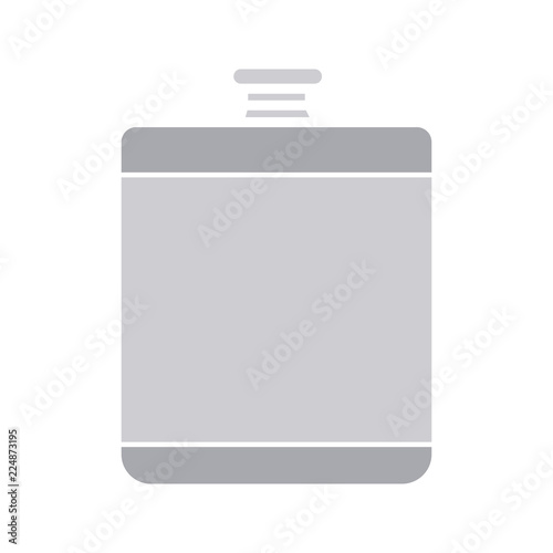 Hip flask glyph color icon