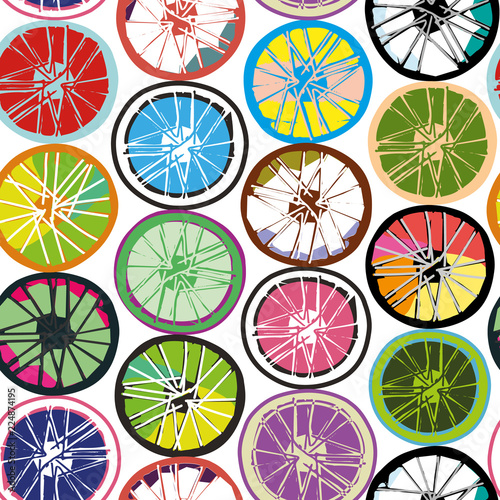 The wheels are similar to cycling, and similar to slices of lime and lemon.