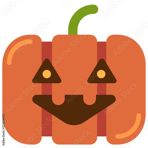 Jack o lantern flat illustration