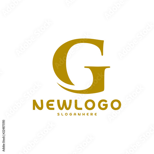 Initial CG logo vector template