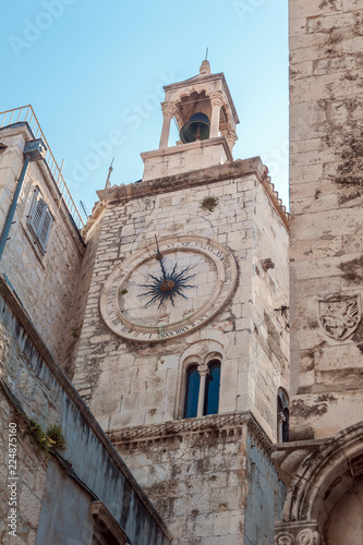 Split, Croatia. Europe. Clock Tower in old town photo