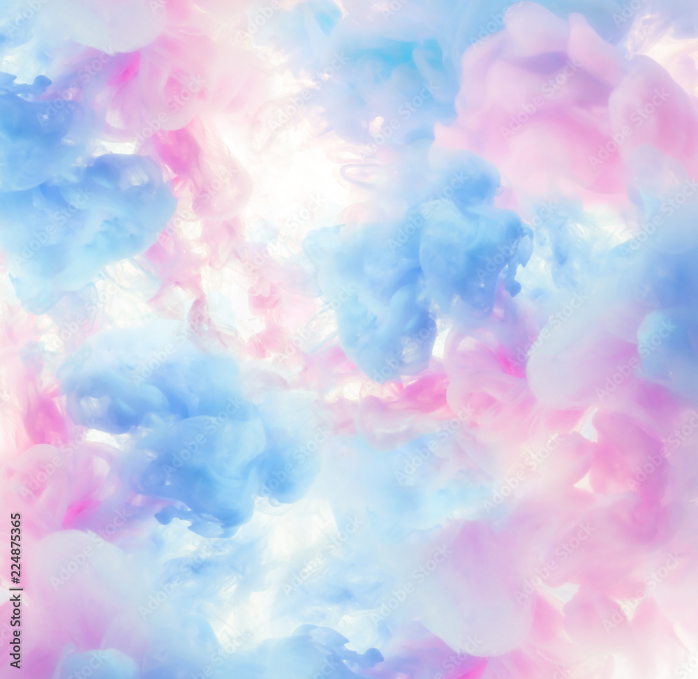 Abstract blue and pink ink background Stock Photo | Adobe Stock