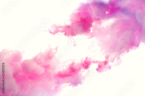 Abstract pink ink background