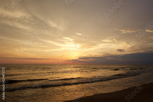 Sunset and the sea
