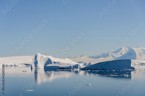 Antarctic landscape with iceberg © Alexey Seafarer