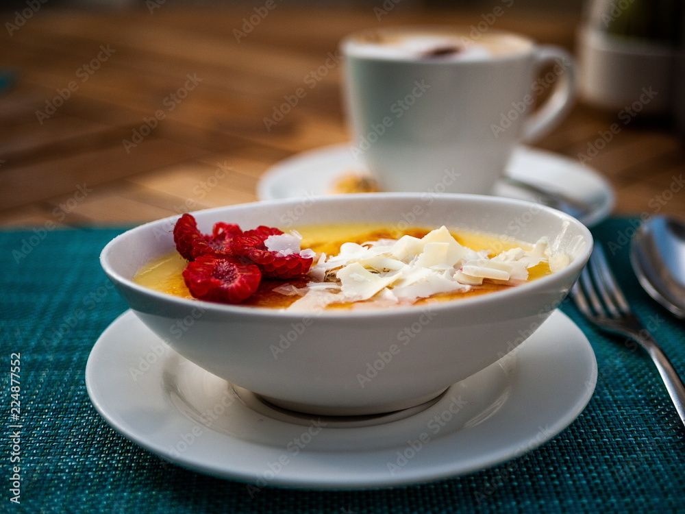 Dessert with Cappuccino