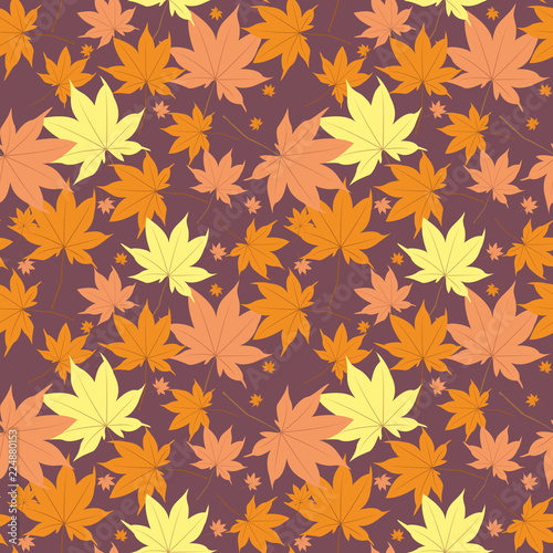 Fashionable pattern in small leafs. Small leaves seamless background for textiles, fabrics, covers, wallpapers, print, gift wrapping and scrapbooking. Raster copy.