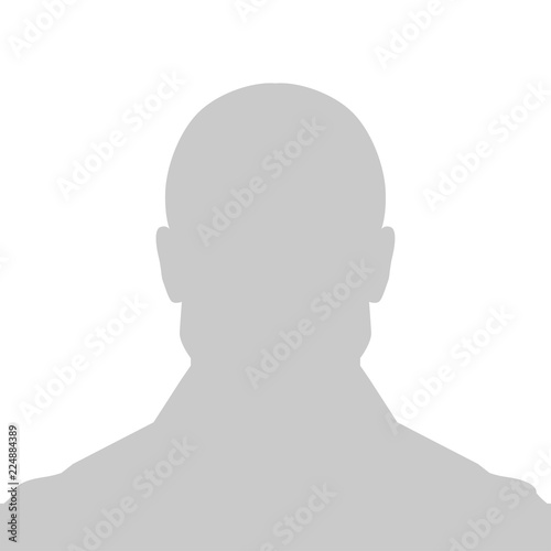 Profile Placeholder image. Gray silhouette no photo