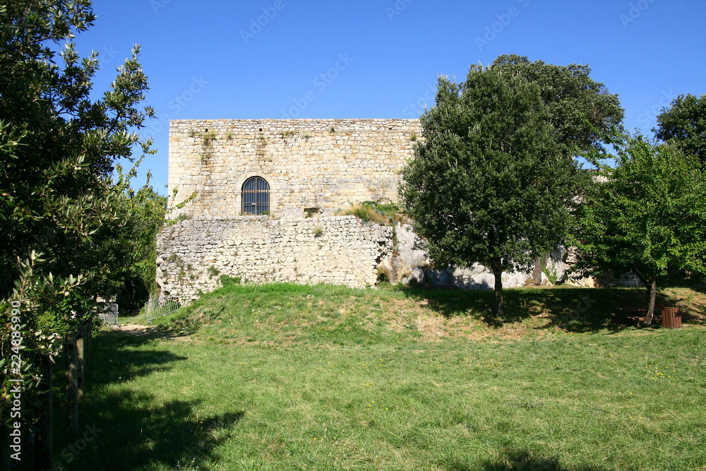 les vestiges du château de Banne en Ardèche